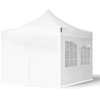 TOOLPORT Faltpavillon Economy 3 x 3 m inkl. 4 Seitenteile weiß 578751