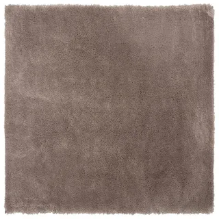 Beliani Evren Shaggyteppich 200 x 200 cm Hellbraun/Bronze