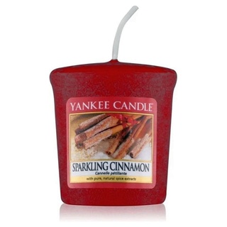 Yankee Candle Scharfes Zimt (Sparkling Cinnamon) Votivkerze Sampler, Plastik, Rot, 1 cm