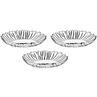 Pasabahce Dajar Servierplatte 3 Stück oval Aurora 15.5 x 10 cm Glas
