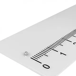 20 x Neodym Scheiben Magnet, 1 x 1 mm, vernickelt, Grade N45, mini Supermagnete für Modellbau und zum Basteln