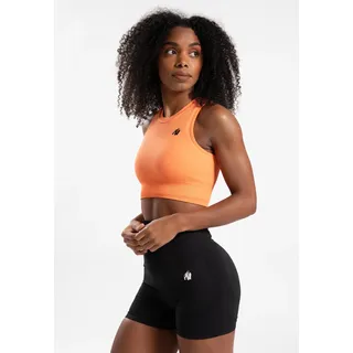 Gorilla Wear Olivia Nahtloses Crop-Top Pfirsich L