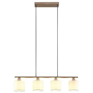 LINDBY Stannis 4-flg. 75 cm rund weiß Metall