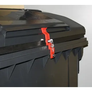 CTS Müllcontainerverschluss 1100 l Rot
