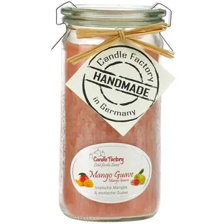 Candle Factory Mini-Jumbo Kerze im Weck-Glas mit Duft Mango-Guave 307-096