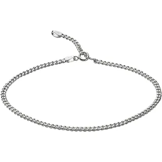 ZEEme Silber Fußkette 925 Silber 23-26cm lang