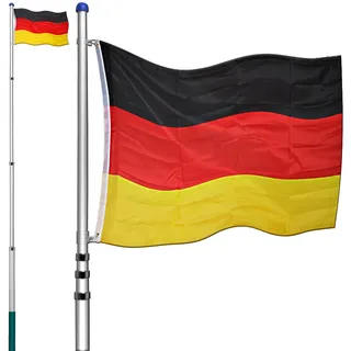 Deuba Teleskop Fahnenmast aus Aluminium