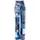 Functional Comfort Wide Leg Pants CUL105C Damen Patchwork Blau M
