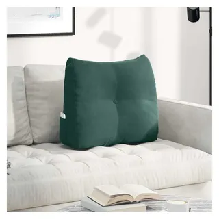 vidaXL Rücken Kissen 60 x 24 x 50 cm Dunkelgrün
