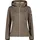 Woman Jacket Zip Hood Toffee mel Q981 44