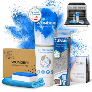 WunderRein- Backofenreiniger und Grillreiniger Set - Kraftvoller Reiniger für Backöfen und Grills, Entfernt Eingebranntes Essen und Fett, Einfach in der Anwendung und Dermatologisch Getestet