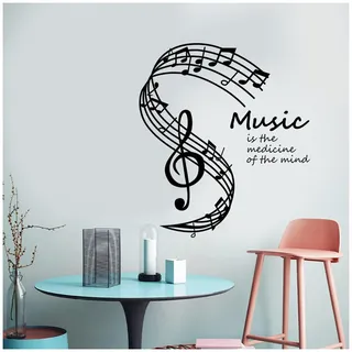 Wandtattoo Spruch, TIANLIN 30 × 33 cm Wandtattoos, Kühlschrank Aufkleber, Wandtattoo Selber Gestalten, mit Transferfolie, Geeignet für Schlafzimmer, Wohnzimmer, Musikzimmer