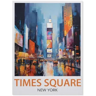 GSBRSNTS Malen Nach Zahlen,Times Square, New York,Malen Nach Zahlen Erwachsene Anfänger Kinder DIY Ölgemälde auf Leinwand Geschenk Malen Nach Zahlen Kits(20x30cm) 7,8x11,8 Zoll-X32,BEAYODKP