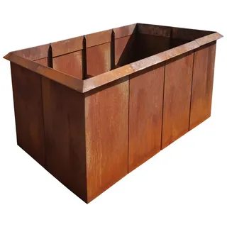 EdelrostPassion Hochbeet, Edelrost,Schneckenkante,Corten Stahl,3mm,H:80cm,B:60-100cm,L:150-400cm 350 cm x 80 cm x 100 cm