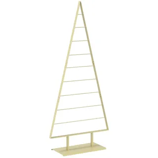 vidaXL Metall Weihnachtsbaum KUOPIO 210 cm Stahl Gold 42053839