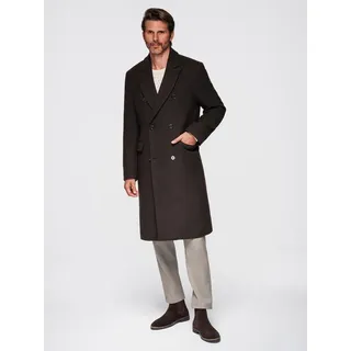Ombre Wintermantel braun S