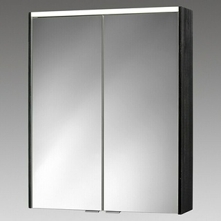 Sieper LED-Spiegelschrank KHX 60  (B x H: 60 x 74 cm, Mit Beleuchtung, MDF, Schwarz/Weiß)