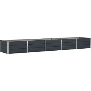 Vidaxl Planter Anthracite 400 X 80 X 45 Cm Steel