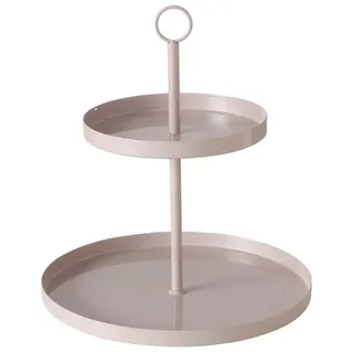 Boltze Etagere Samina aus Metall in Rosa Ø 30 cm,