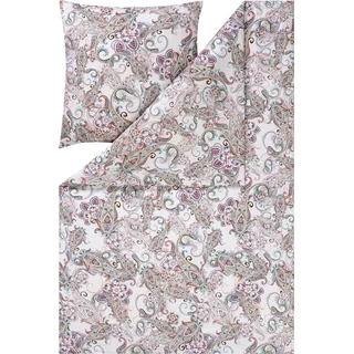 Estella Bio Bettwäsche Mako-Satin bunt Größe 135x200 cm (80x80 cm)
