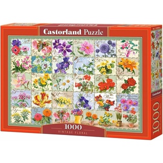 Castorland C-104338-2 Vintage Floral 1000 Teile Puzzle, Bunt (1000 Teile)
