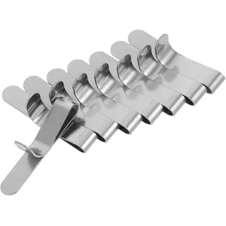 Edelstahl Backringe Clips 8 Stück Silber für Kuchenringe Beim Backen | Klammern für Osterlamm Backform, Kompakt und Leicht zu Reinigen, Formstabil bei Mousse und Kuchen