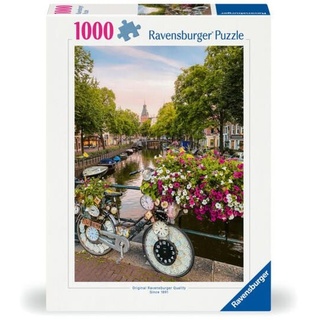 Ravensburger 12000780 - Fahrrad und Blumen in Amsterdam