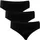 Slip 3er Pack Schwarz 42