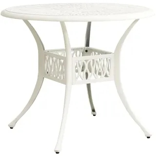 vidaXL Gartentisch 90 x 90 x 74 cm Weiß