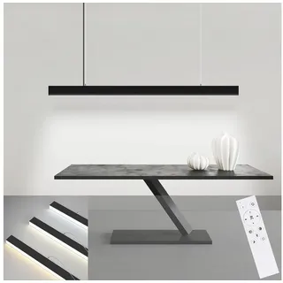 Nettlife LED Pendelleuchte Esstisch Dimmbar Schwarz Hängelampe 150CM Höhenverstellbar, Dimmbar, Höhenverstellbar, 3000K bis 6500K schwarz A