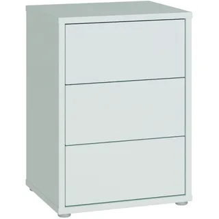 Forte Nachtschrank Alice Springs 49,8 x 41,5 x 68,7 cm Grau/Weiß
