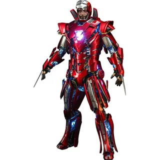Hot Toys Iron Man 3 Movie Masterpiece Actionfigur 1/6 Silver Centurion (Armor Suit Up Version) 32 cm