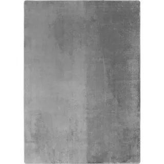 KADIMA DESIGN Kurzflorteppich 200 x 200 cm Silber