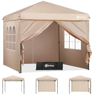 Sekey Faltpavillon 3 x 3 m Khaki