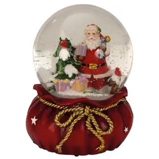 Geschenkestadl Schneekugel Zauberhafte Spieluhr - Schneekugel mit Weihnachtsmann Melodie XL (1 St)