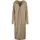 Ladies Hooded Feather Cardigan softtaupe