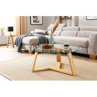 Home Affaire Couchtisch »Mantua«, Durchmesser Glastischplatte: 90 cm