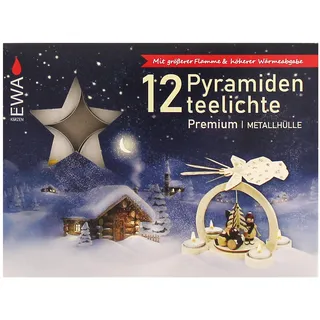 Ebersbacher Kerzenfabrik GmbH 24er Pack Pyramidenteelichte mit Alu-Hülle (24 x 12 Stück)