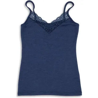 Engel Women's Top mit Spitze Blau 34/36