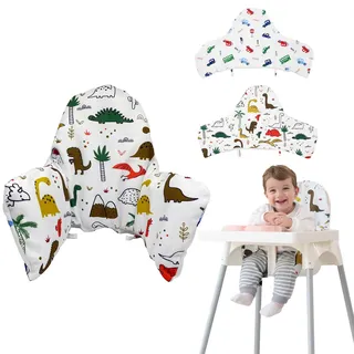 Sitzverkleinerer für Hochstuhl - Weiches Hochstuhl Kissen für IKEA Antilop & Holzhochstühle, Aufblasbares Stuhlkissen mit Bezug, Beidseitig Nutzbar, Komfort Sitzpolster für Babys & Kleinkinder