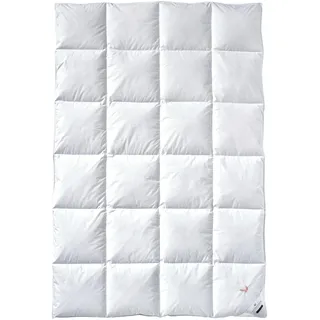 billerbeck Gold-Edition Superlight Frühjahr/Sommer-Bettdecke mit Daunen-Füllung Weiß 135 x 200 cm