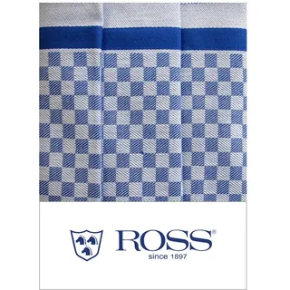 Ross 3er Pack Zwirn Halbleinen Geschirrtücher Karo 50x70 cm