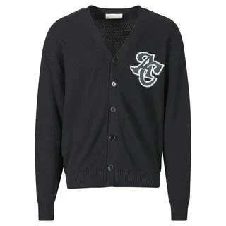 another cotton lab AC Lettering Cardigan Schwarz XL
