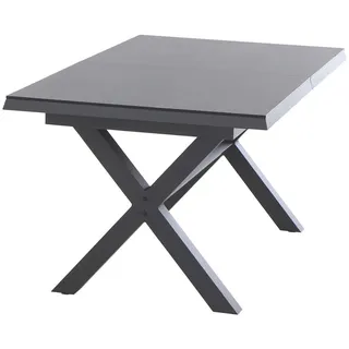 Siena Garden Gartentisch 100 x 77 x 200-260 cm Anthrazit