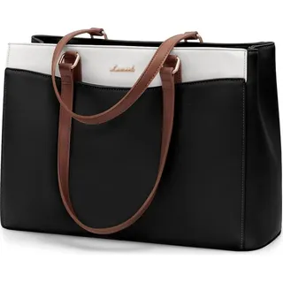 Große Laptoptasche Damen 17 Zoll, Leichte Arbeitstasche, Elegant Business Tasche Uni Büro