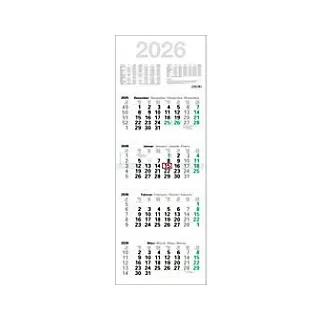 4-Monatskalender 2027 Papier Weiß Deutsch Nicht Nachfüllbar