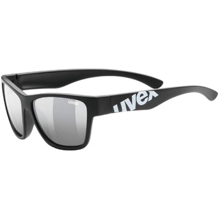 uvex Unisex Kinder, sportstyle 508 Sonnenbrille, black matt/silver, one size