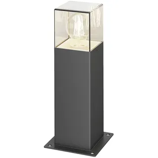 LUCANDE Außenleuchte Aluminium 30 cm 1 x E27 schwarz