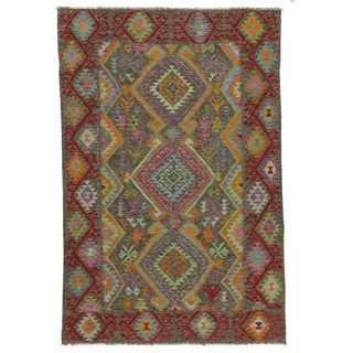 Kelim Afghan Old Stil Teppich 207x314