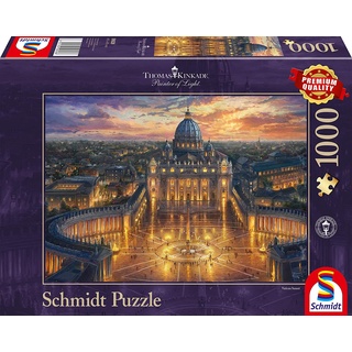 Schmidt Spiele Puzzle 59628 - Thomas Kinkade: Vatikan [1.000 Teile] (Neu differenzbesteuert)